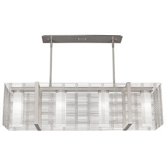 Downtown Mesh Four Light Linear Suspension in Beige Silver (404|PLB0020-45-BS-F-001-E2)