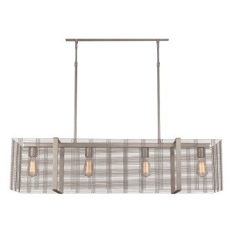 Downtown Mesh LED Linear Suspension in Beige Silver (404|PLB0020-45-BS-F-001-L3)