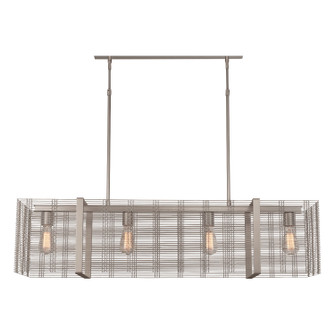 Downtown Mesh LED Linear Suspension in Beige Silver (404|PLB0020-74-BS-F-001-L3)