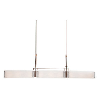 Urban Loft Six Light Linear Chandelier in Matte Black (404|PLB0026-0C-MB-BG-001-E2)