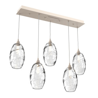 Ellisse Linear Pendant in Beige Silver (404|PLB0035-05-BS-OC-C01-E2)