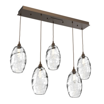 Ellisse Linear Pendant in Flat Bronze (404|PLB0035-05-FB-OC-C01-E2)