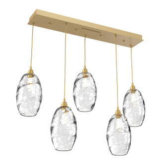 Ellisse Linear Pendant in Gilded Brass (404|PLB0035-05-GB-OC-C01-E2)