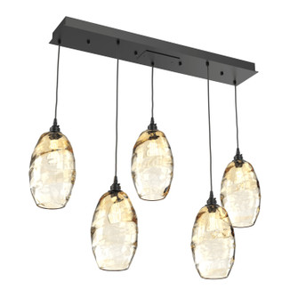 Ellisse Linear Pendant in Matte Black (404|PLB0035-05-MB-OA-C01-E2)