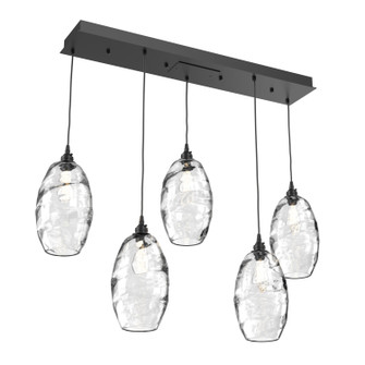 Ellisse Linear Pendant in Matte Black (404|PLB0035-05-MB-OC-C01-E2)