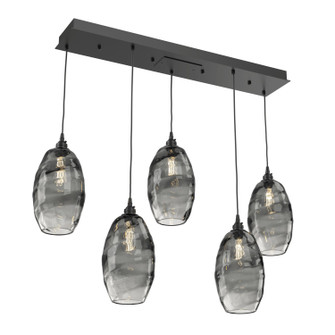 Ellisse Linear Pendant in Matte Black (404|PLB0035-05-MB-OS-C01-E2)