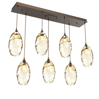 Ellisse Linear Pendant in Flat Bronze (404|PLB0035-07-FB-OA-C01-E2)