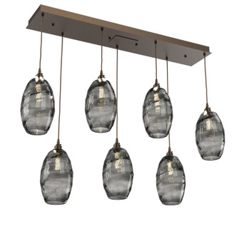 Ellisse Seven Light Pendant in Flat Bronze (404|PLB0035-07-FB-OS-C01-E2)