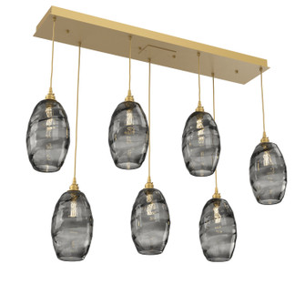 Ellisse Linear Pendant in Gilded Brass (404|PLB0035-07-GB-OS-C01-E2)