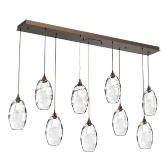 Ellisse Nine Light Pendant in Flat Bronze (404|PLB0035-09-FB-OC-C01-E2)