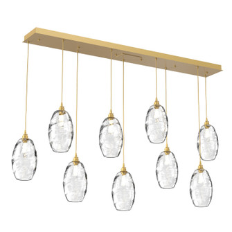 Ellisse Linear Pendant in Gilded Brass (404|PLB0035-09-GB-OC-C01-E2)