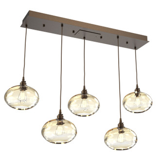 Coppa Five Light Pendant in Flat Bronze (404|PLB0036-05-FB-OA-C01-E2)