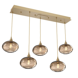 Coppa Linear Pendant in Gilded Brass (404|PLB0036-05-GB-OB-C01-E2)