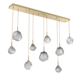 Gem LED Linear Pendant in Gilded Brass (404|PLB0039-09-GB-S-C01-L1)