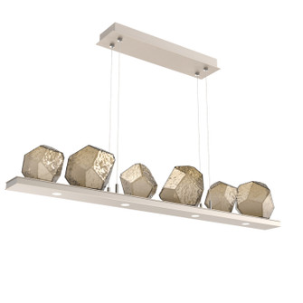 Gem LED Linear Suspension in Beige Silver (404|PLB0039-0B-BS-B-CA1-L3)