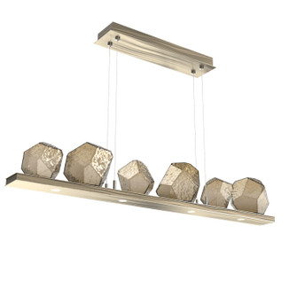Gem LED Linear Suspension in Heritage Brass (404|PLB0039-0B-HB-B-CA1-L1)