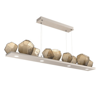 Gem LED Linear Suspension in Beige Silver (404|PLB0039-0C-BS-B-CA1-L1)