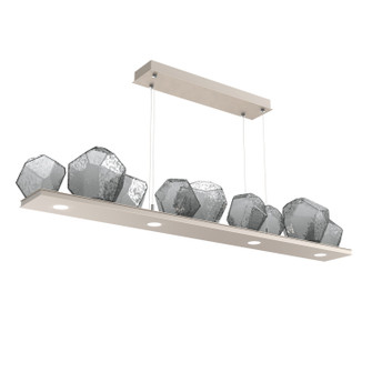 Gem LED Linear Suspension in Beige Silver (404|PLB0039-0C-BS-S-CA1-L3)