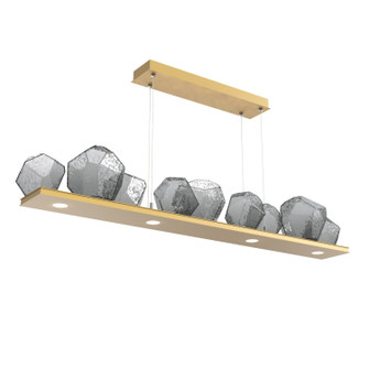 Gem LED Linear Suspension in Gilded Brass (404|PLB0039-0C-GB-S-CA1-L1)
