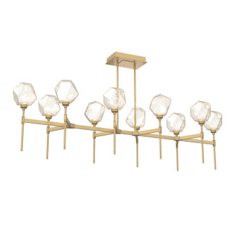 Gem LED Linear Suspension in Gilded Brass (404|PLB0039-69-GB-A-001-L3)