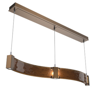 Parallel LED Linear Suspension in Flat Bronze (404|PLB0042-48-FB-BG-CA1-L1)
