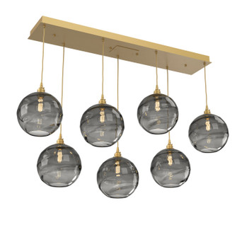 Terra Linear Pendant in Gilded Brass (404|PLB0047-07-GB-OS-C01-E2)