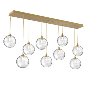 Terra Linear Pendant in Gilded Brass (404|PLB0047-09-GB-OC-C01-E2)