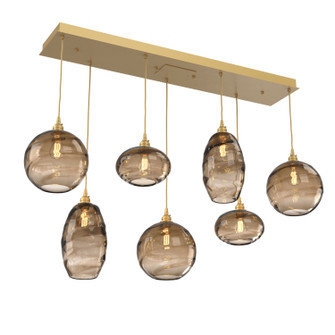 Misto Linear Pendant in Gilded Brass (404|PLB0048-07-GB-OB-C01-E2)