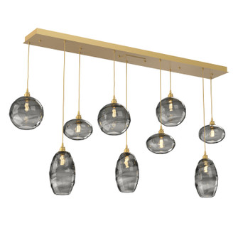 Misto Linear Pendant in Gilded Brass (404|PLB0048-09-GB-OS-C01-E2)