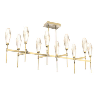 Aalto LED Linear Suspension in Gilded Brass (404|PLB0049-67-GB-RA-001-L3)
