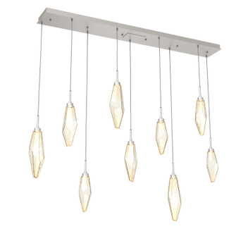 Rock Crystal LED Linear Pendant in Beige Silver (404|PLB0050-09-BS-CA-C01-L1)