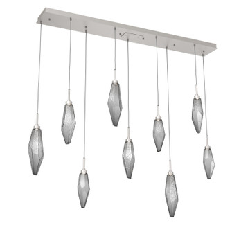 Rock Crystal LED Linear Pendant in Beige Silver (404|PLB0050-09-BS-CS-C01-L3)