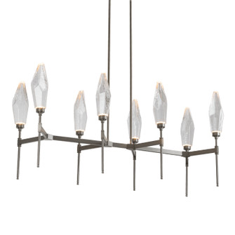 Rock Crystal LED Linear Suspension in Beige Silver (404|PLB0050-48-BS-CC-001-L1)