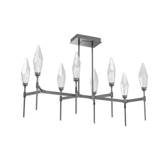 Rock Crystal LED Linear Suspension in Gunmetal (404|PLB0050-48-GM-CC-001-L1) Rock Crystal LED Linear Suspension in Gunmetal (404|PLB0050-48-GM-CC-001-L1)