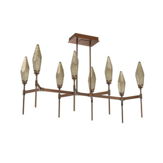 Rock Crystal LED Linear Suspension in Oil Rubbed Bronze (404|PLB0050-48-RB-CB-001-L3)