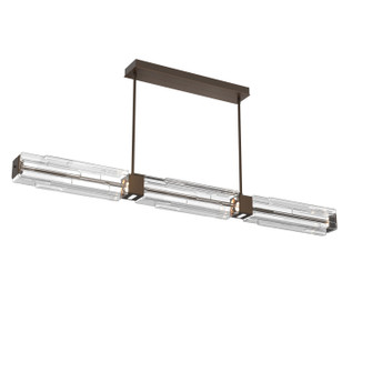 Ledgestone LED Linear Dining in Flat Bronze (404|PLB0056-67-FB-LC-001-L3)