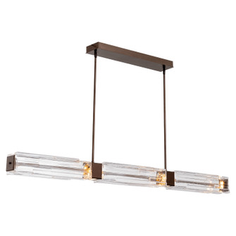 Ledgestone LED Linear Dining in Heritage Brass (404|PLB0056-67-HB-LC-001-L3)