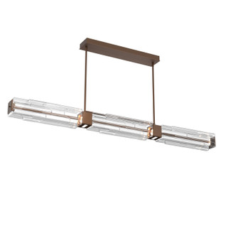 Ledgestone LED Linear Dining in Oil Rubbed Bronze (404|PLB0056-67-RB-LC-001-L1)