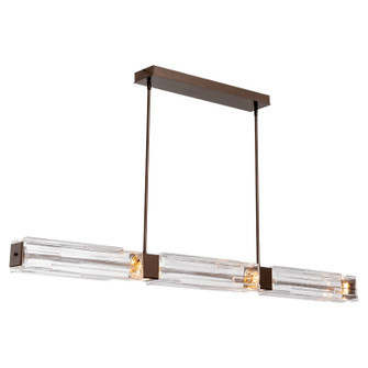 Ledgestone LED Linear Dining in Oil Rubbed Bronze (404|PLB0056-67-RB-LC-001-L3)