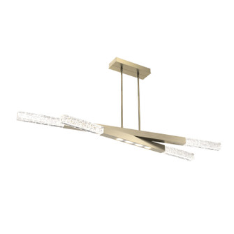Axis LED Linear Suspension in Heritage Brass (404|PLB0060-64-HB-GC-001-L3)