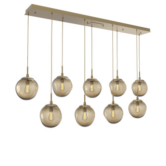 Aster Nine Light Pendant in Gilded Brass (404|PLB0062-09-GB-B-C01-E2)