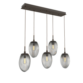 Meteo Five Light Pendant in Flat Bronze (404|PLB0063-05-FB-S-C01-E2)