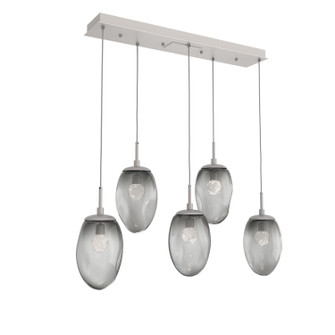 Meteo LED Linear Pendant in Beige Silver (404|PLB0067-05-BS-FS-C01-L3)