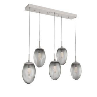 Meteo LED Linear Pendant in Beige Silver (404|PLB0067-05-BS-GS-C01-L3)