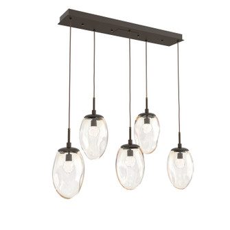 Meteo LED Linear Pendant in Flat Bronze (404|PLB0067-05-FB-FA-C01-L3)
