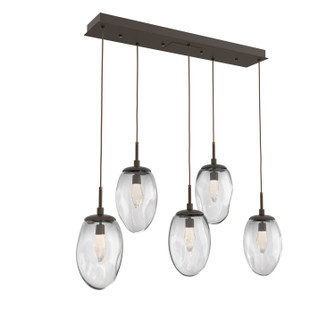 Meteo LED Linear Pendant in Flat Bronze (404|PLB0067-05-FB-GC-C01-L3)