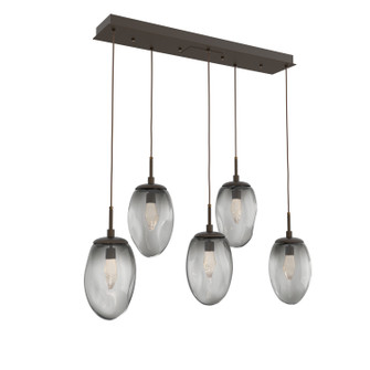 Meteo LED Linear Pendant in Flat Bronze (404|PLB0067-05-FB-GS-C01-L3)