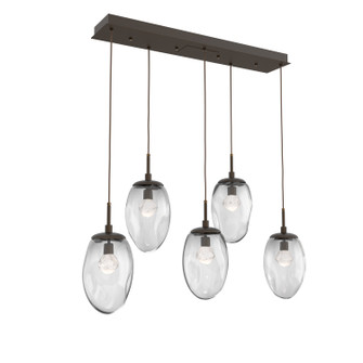 Meteo LED Linear Pendant in Flat Bronze (404|PLB0067-05-FB-ZC-C01-L3)
