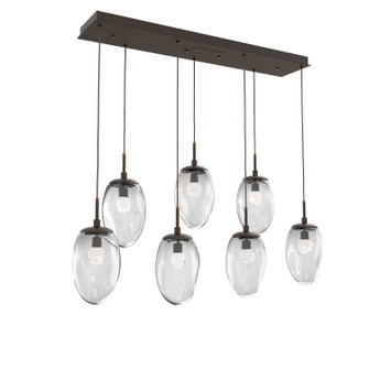 Meteo LED Linear Pendant in Flat Bronze (404|PLB0067-07-FB-FC-C01-L3)