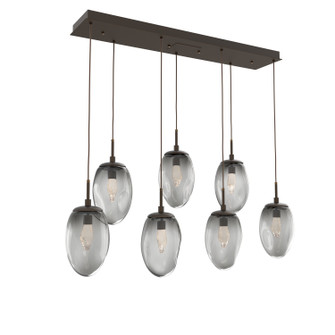Meteo LED Linear Pendant in Flat Bronze (404|PLB0067-07-FB-GS-C01-L3)